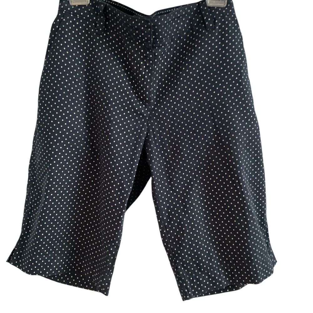 Izod Women's Black Polka Dot Bermudas size 10